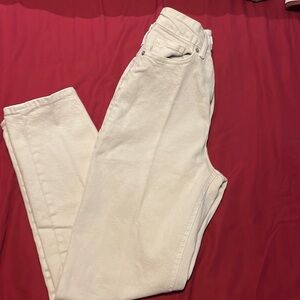 H&M cream jeans used